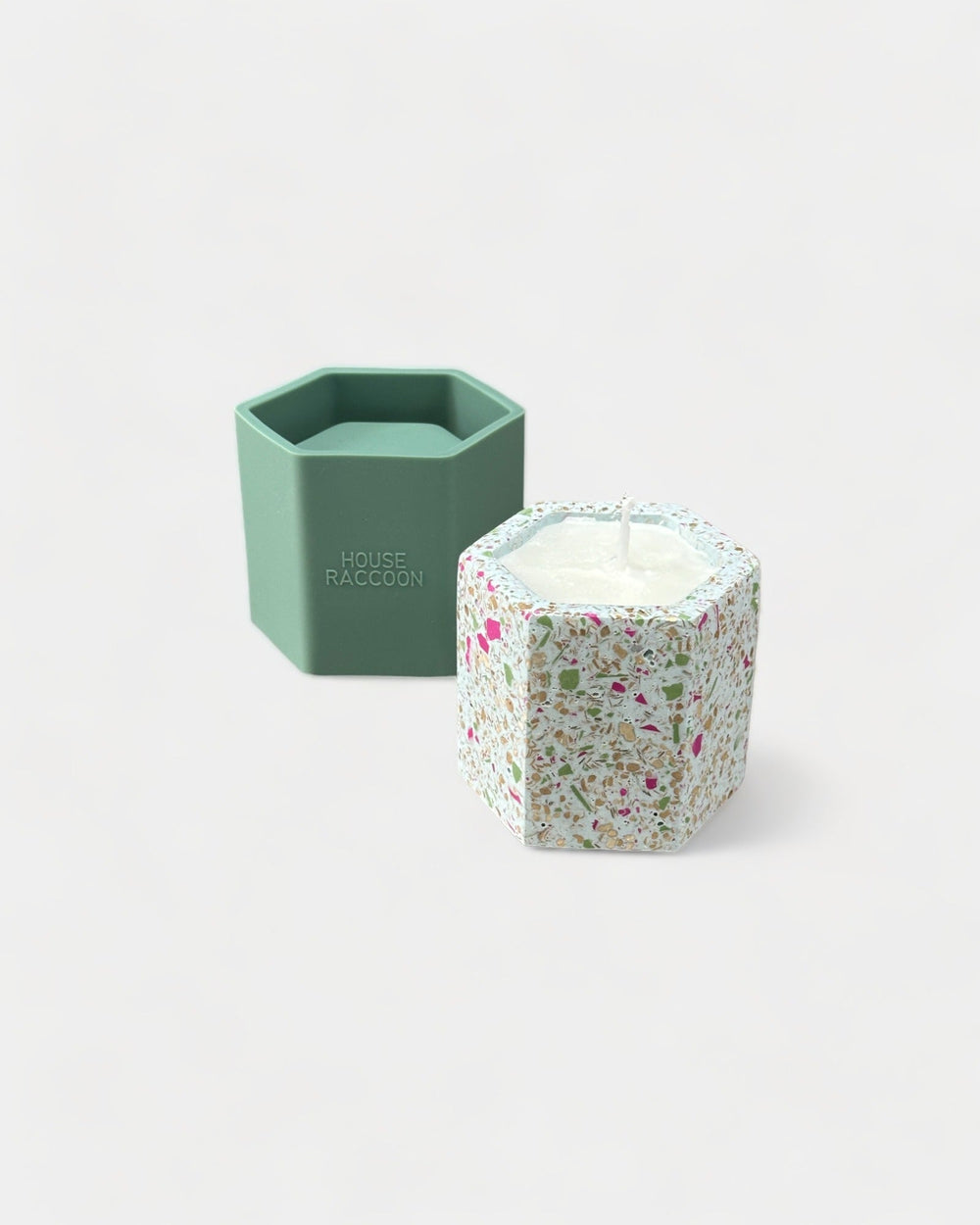 DIY Box - Terrazzo Kaarsen DIY House Raccoon