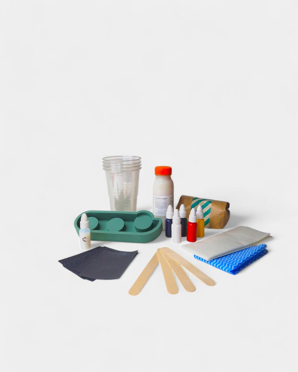 DIY Box - Terrazzo tea light 3x ALEV DIY Boxen House Raccoon