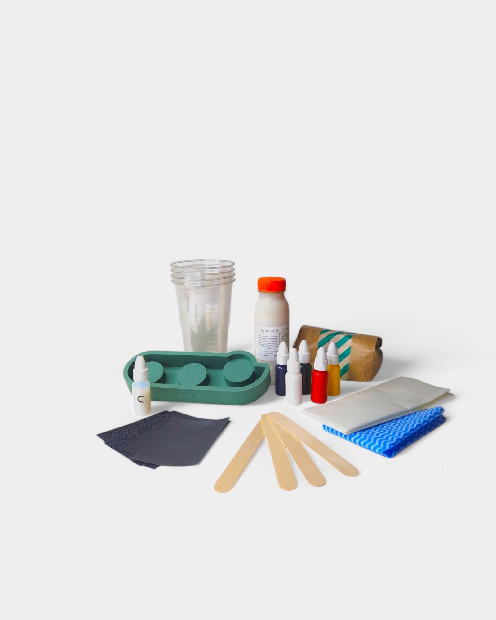 DIY Box - Terrazzo tea light 3x ALEV DIY Boxen House Raccoon