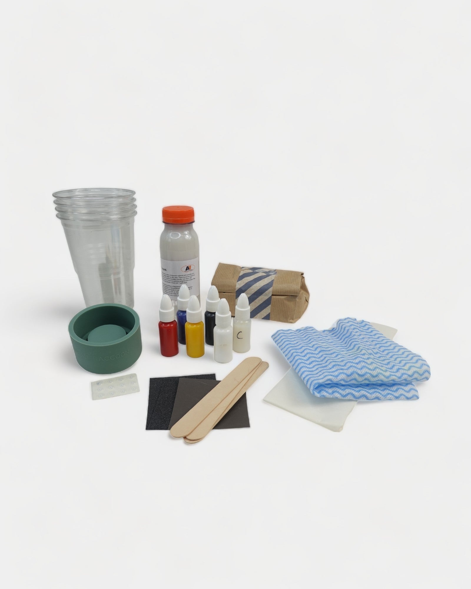 DIY Box - Terrazzo Theelichthouder Ø 6,5cm DIY House Raccoon