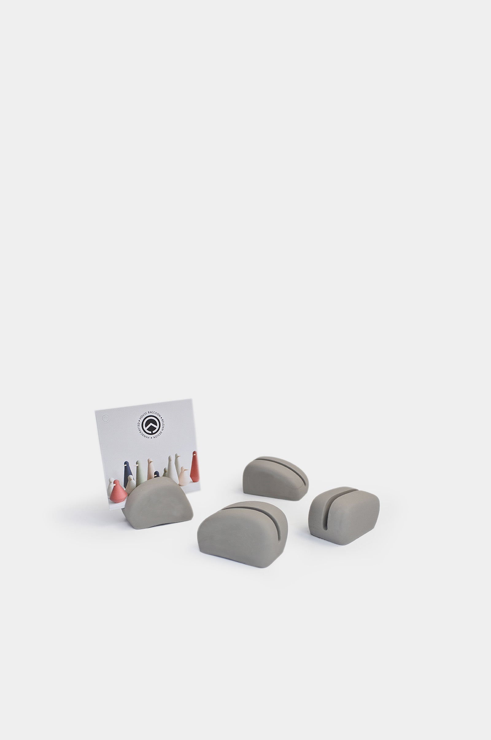 Rocco Card Holders Stationery House Raccoon Concrete