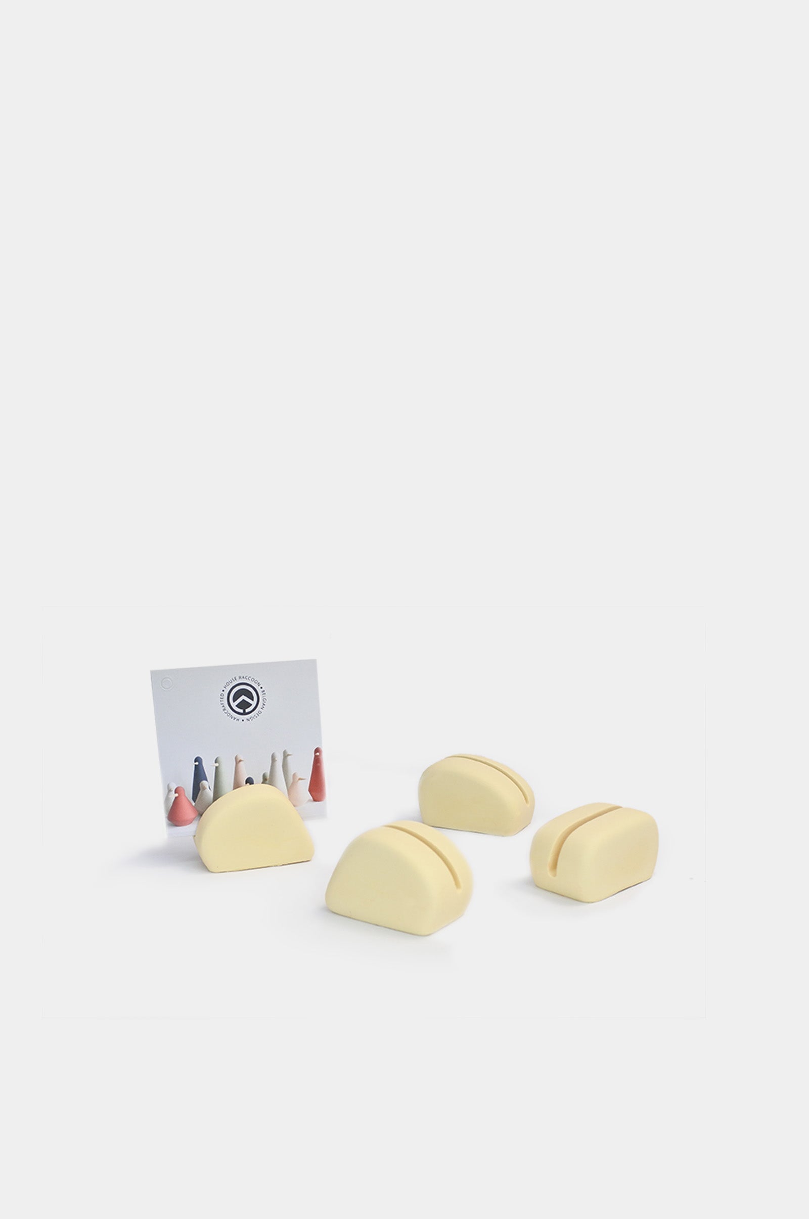 Rocco Card Holders Stationery House Raccoon Sunset Yellow