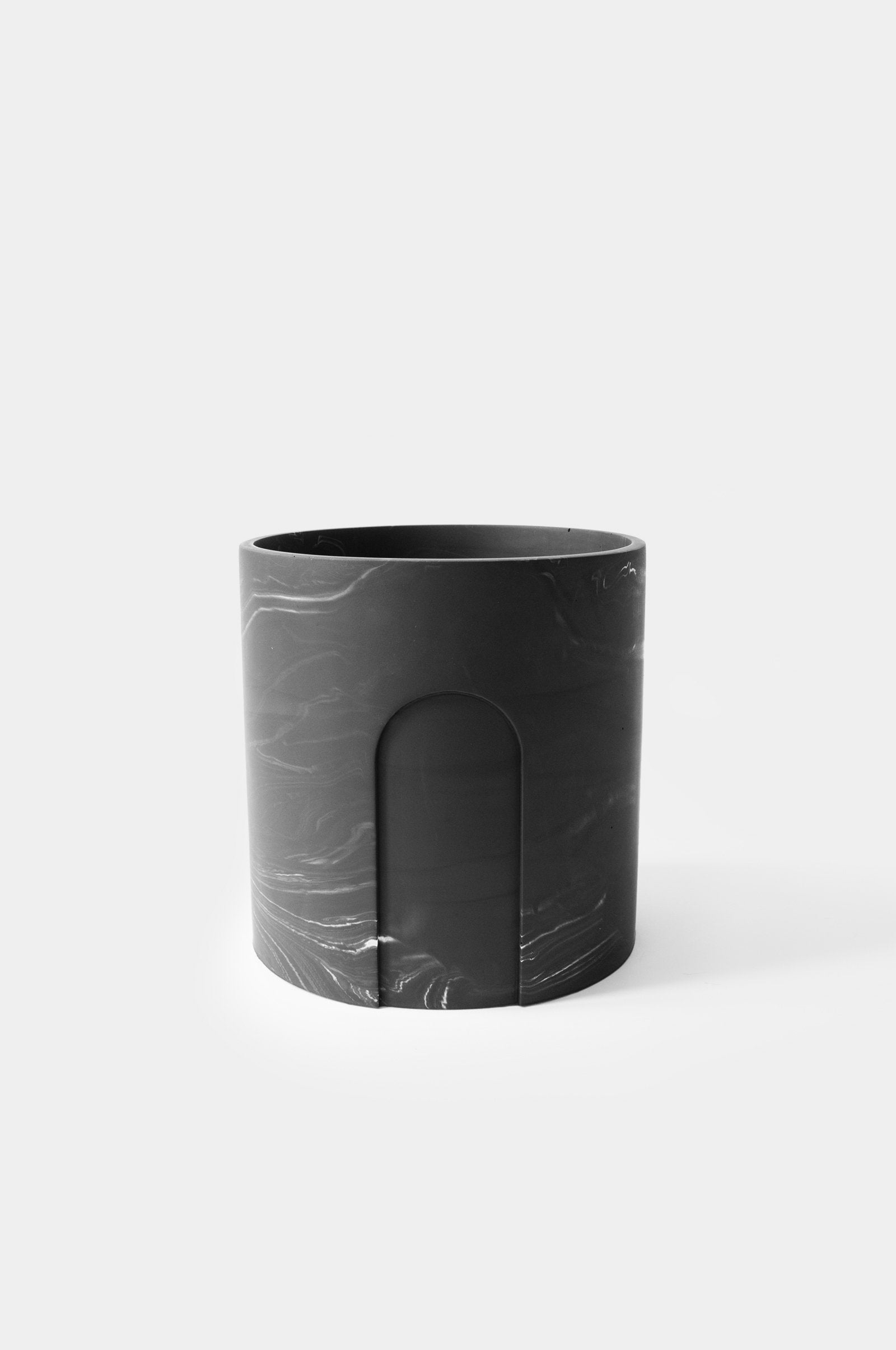 Pot Joe Ø 17 cm Potten en Vazen House Raccoon Zwart Marmer