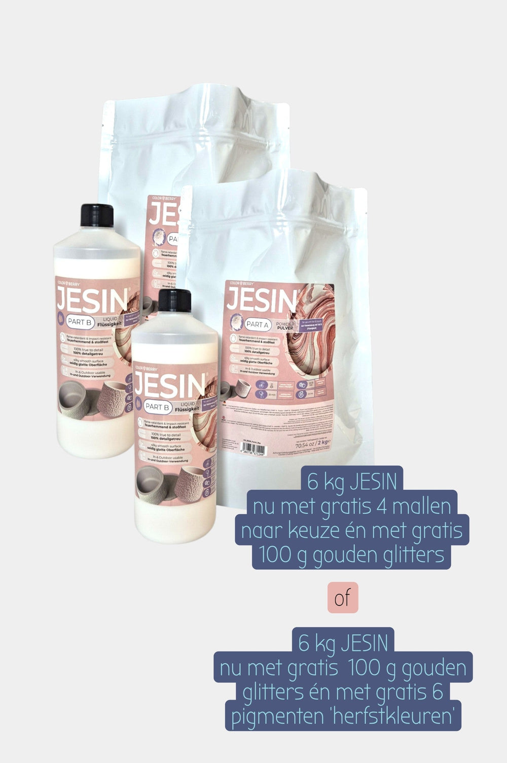 ADVENT - Grondstoffen 6kg + Glitters ✨ en 1 set herfstpigmenten gratis! DIY Grondstoffen House Raccoon 