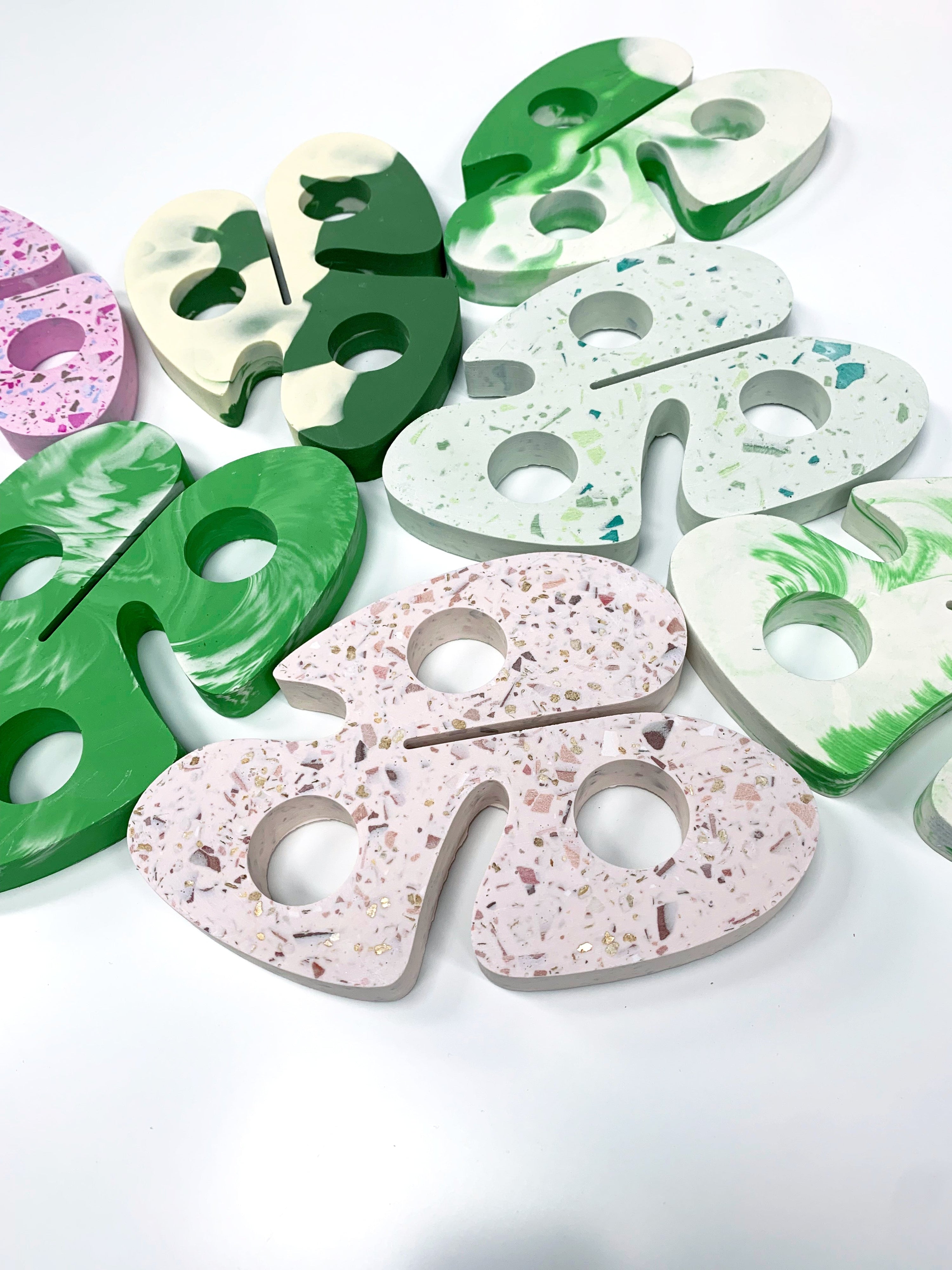 DIY - Siliconen Mal Basis – Coaster MONSTERA 15,3x10,5cm DIY Mallen House Raccoon 
