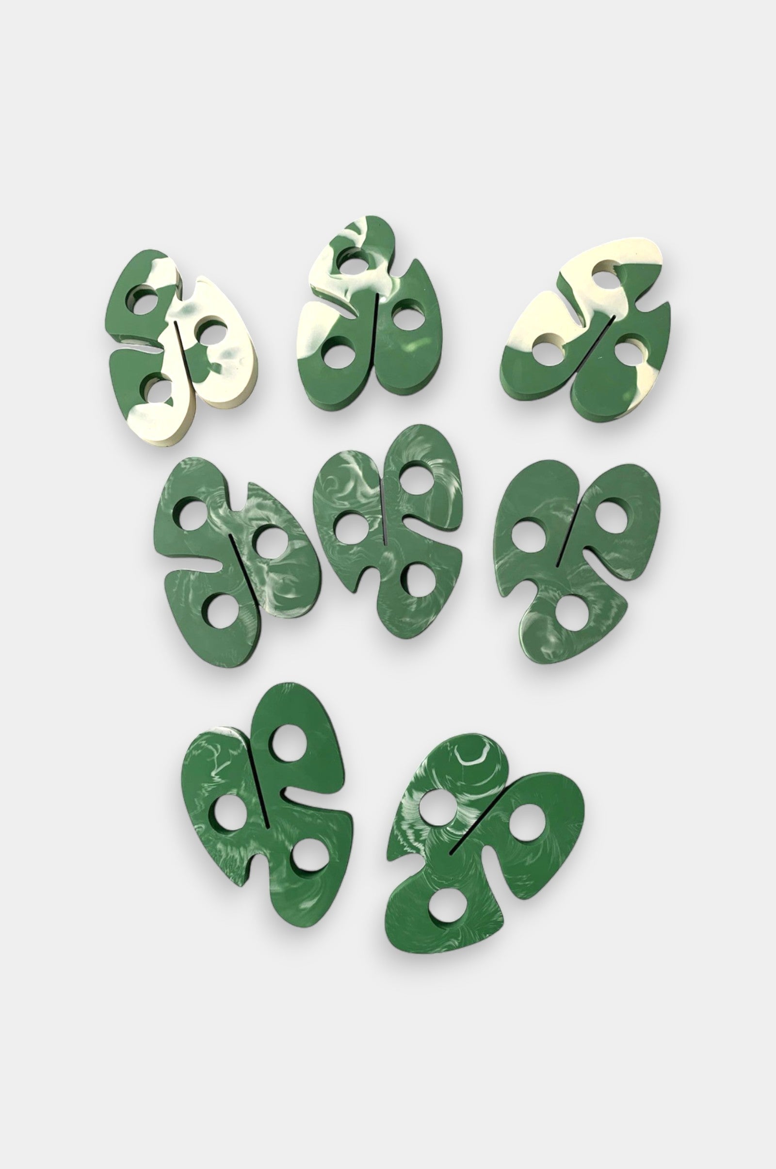 DIY - Siliconen Mal Basis – Coaster MONSTERA 15,3x10,5cm DIY Mallen House Raccoon 